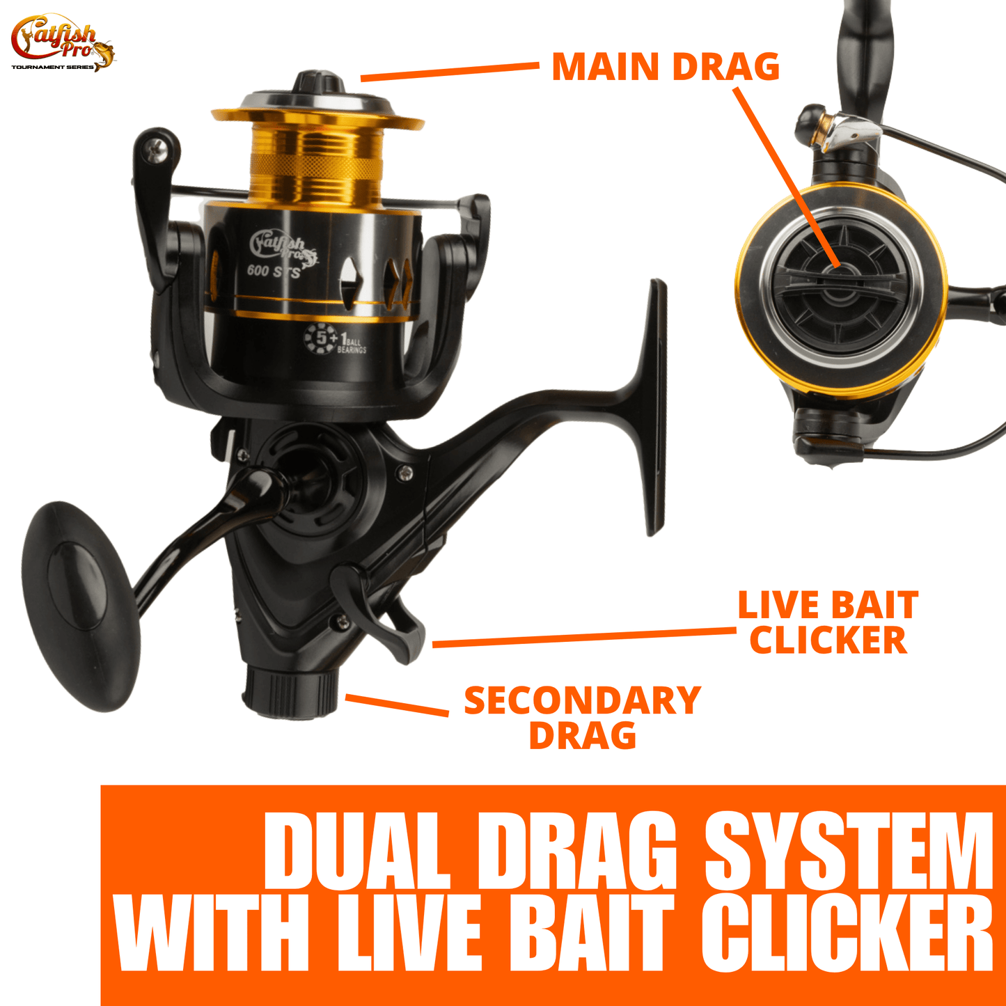 Catfish Pro 600STS Spinning Reel