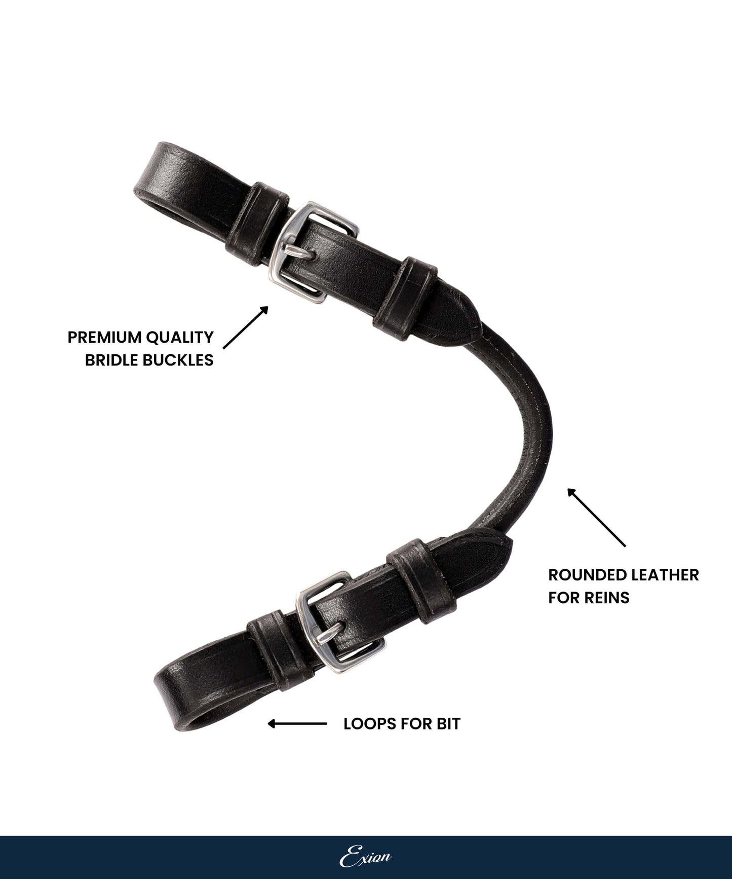 Bridles & Reins ExionPro Leather Pelham Roundings Bit Converter