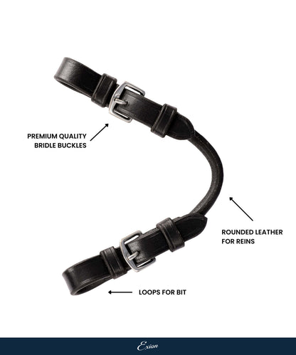 Bridles & Reins ExionPro Leather Pelham Roundings Bit Converter