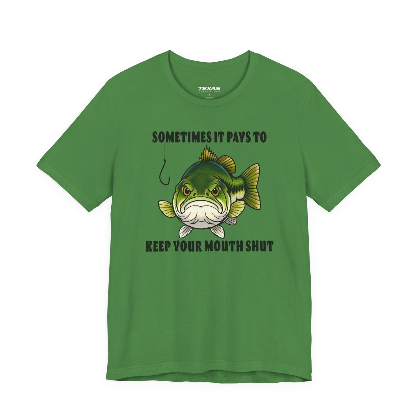 Texas Rigged Tees Sometimes It Pays to Keep Your Mouth Shut — Unisex Cotton Tee