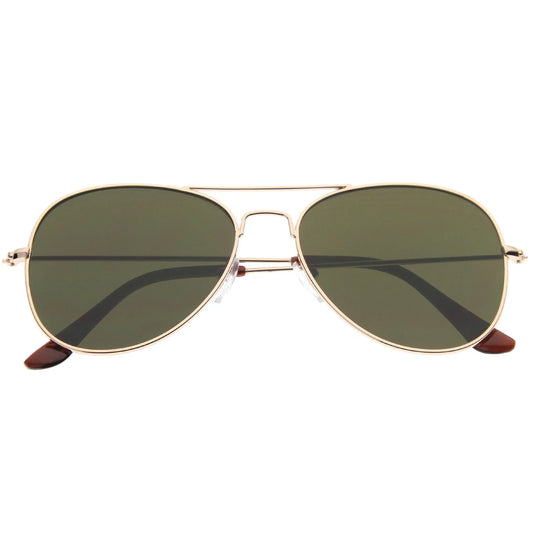 zeroUV  - Modern Flat Front Wire Metal Aviator Sunglasses A182