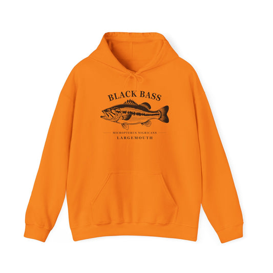 Texas Rigged Tees Black Bass — Unisex Hooded Sweatshirt