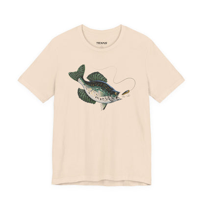 Texas Rigged Tees Crappie — Unisex Cotton Tee