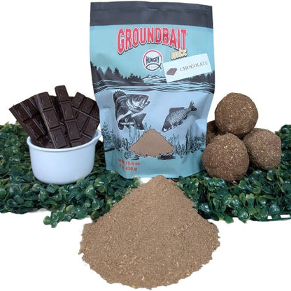 HungryFish GroundBait Mix - ( Chocolate ) 15.9oz