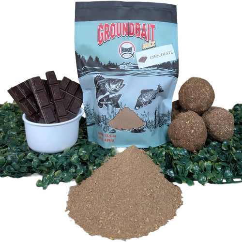 HungryFish GroundBait Mix - ( Chocolate ) 15.9oz
