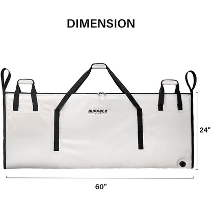 Buffalo Gear 60x24'' Fish Cooler Bag with YKK Zipper