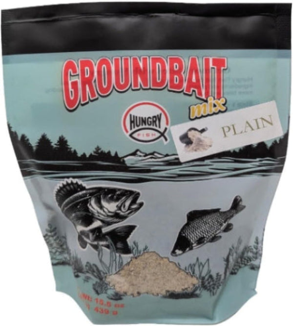 HungryFish GroundBait Mix - ( Plain ) 15.9oz