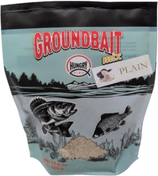 HungryFish GroundBait Mix - ( Plain ) 15.9oz