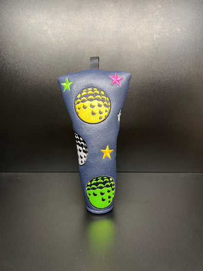 ParWestGolf Multicolor Stars and Golf Balls Headcover