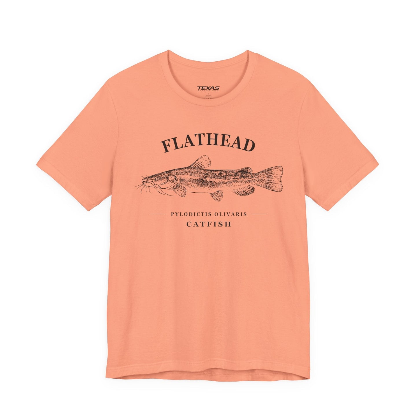 Texas Rigged Tees Flathead Catfish — Unisex Cotton Tee