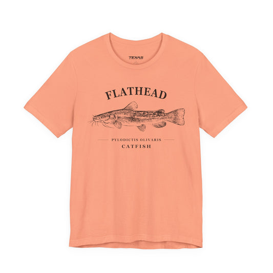Texas Rigged Tees Flathead Catfish — Unisex Cotton Tee