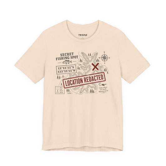Texas Rigged Tees Secret Fishing Spot — Unisex Cotton Tee