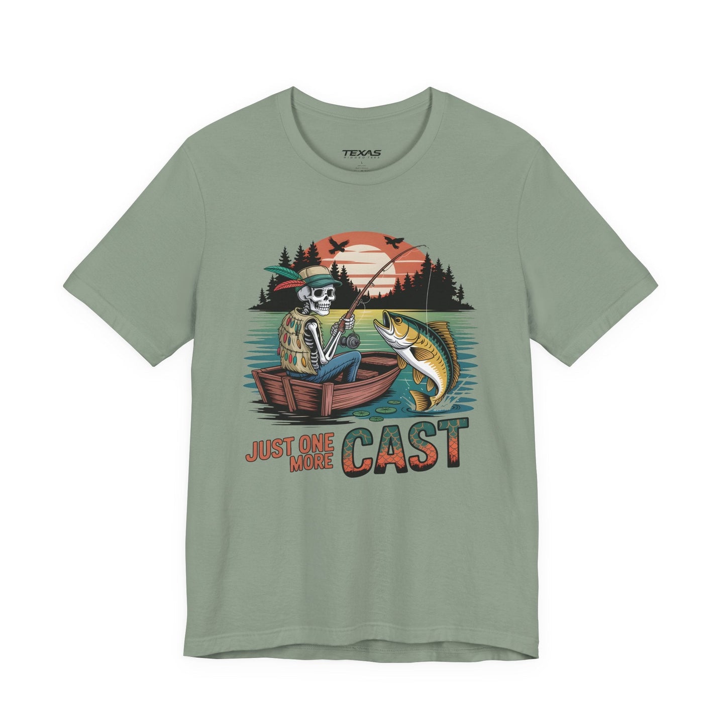 Texas Rigged Tees Just One More Cast — Unisex Cotton Tee
