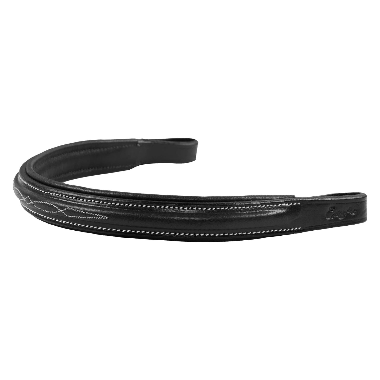 Bridles & Reins ExionPro Fancy Stitched Square Raised Padded Browband