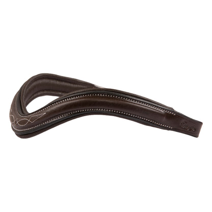 Bridles & Reins ExionPro Fancy Stitched Square Raised Padded Browband