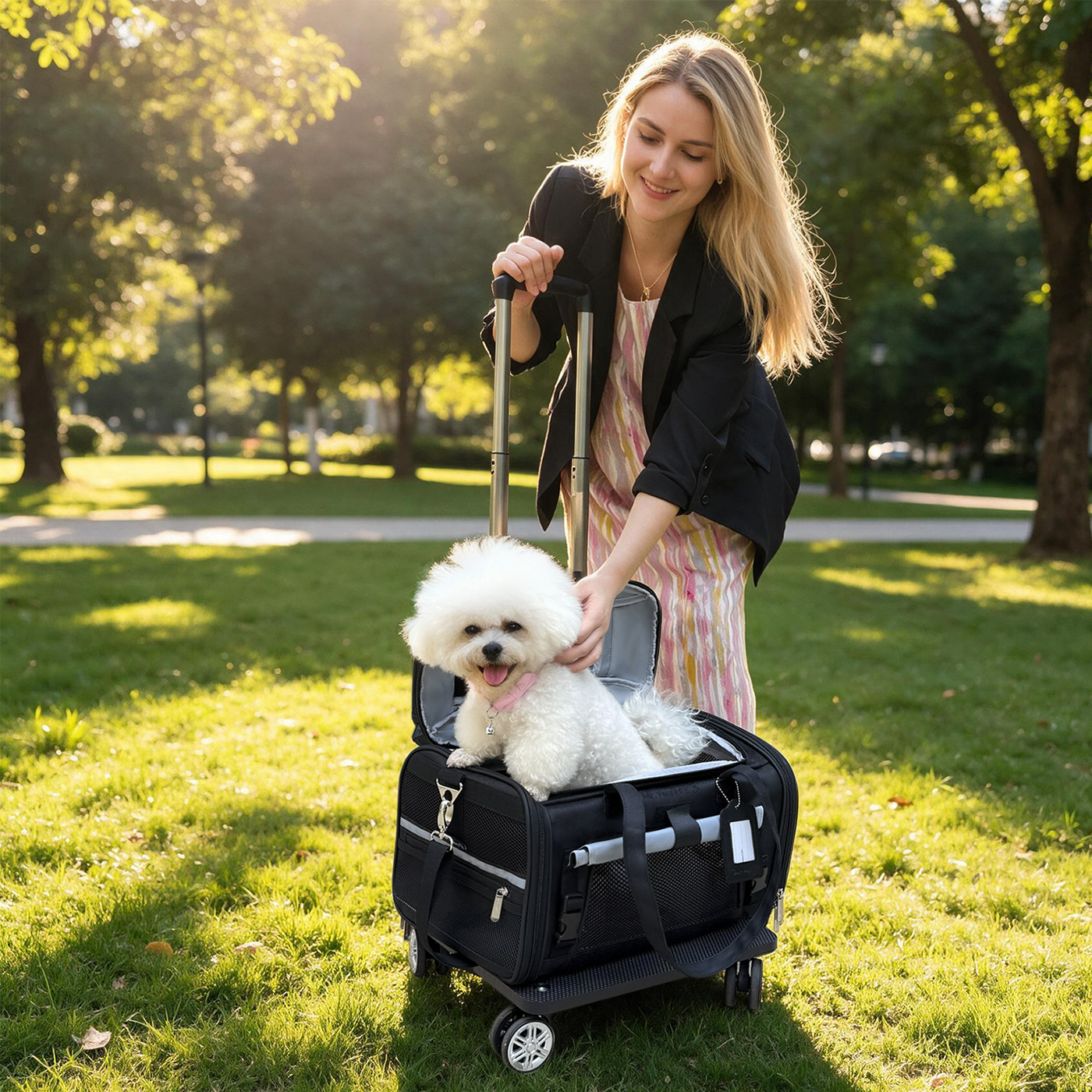 Mr. Peanut's Gold Series Standard Size Airline Compliant Expandable Pet Carrier