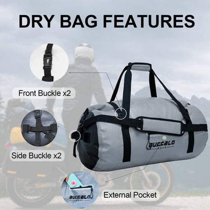 Buffalo Gear 63QT Roll Top Waterproof Duffel Bag