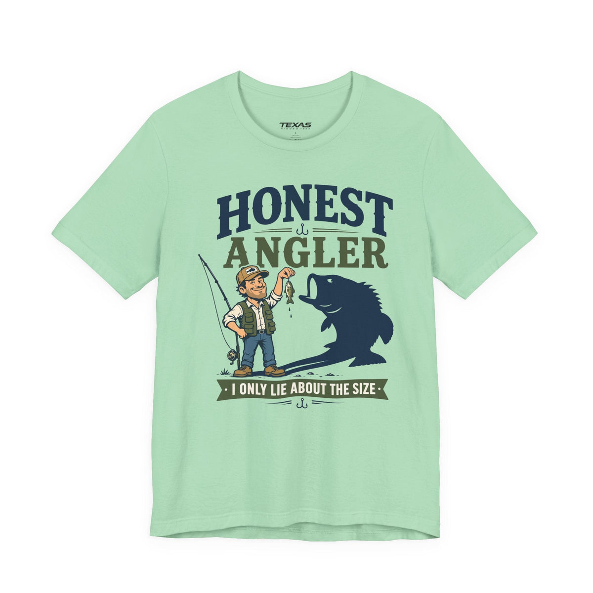 Texas Rigged Tees Honest Angler — Unisex Cotton Tee