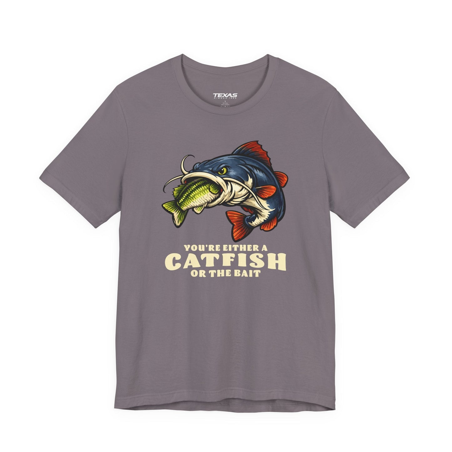 Texas Rigged Tees You’re Either a Catfish or the Bait — Unisex Cotton Tee