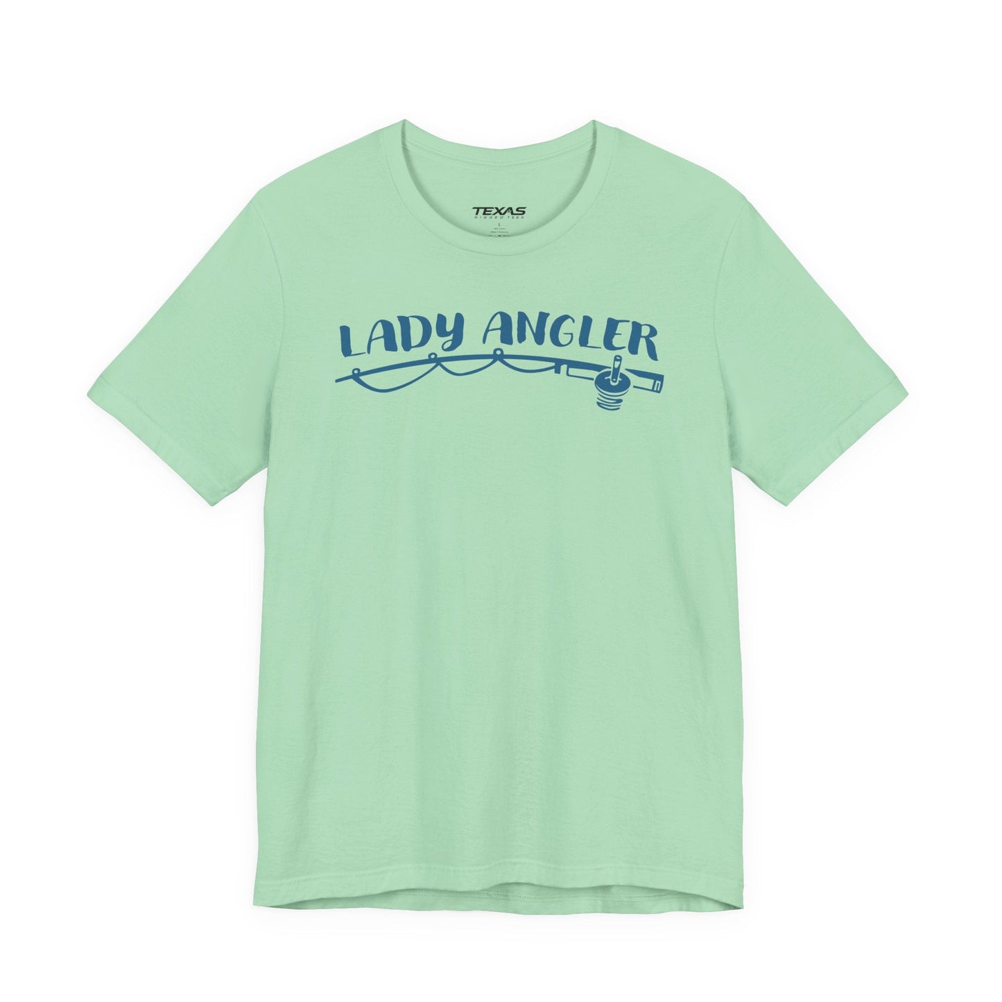 Texas Rigged Tees Lady Angler — Unisex Cotton Tee