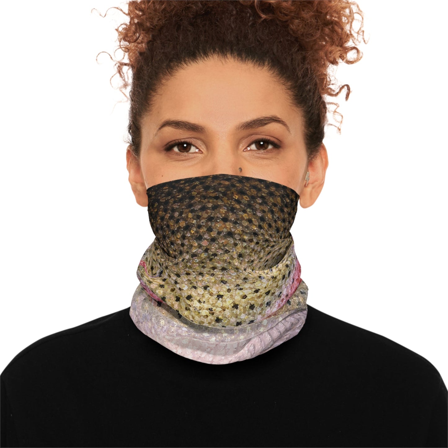 Texas Rigged Tees Rainbow Trout — Unisex Neck Gaiter (SPF 50+)