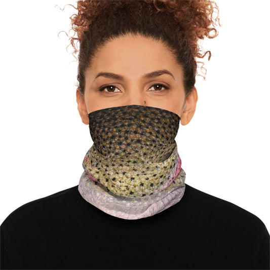 Texas Rigged Tees Rainbow Trout — Unisex Neck Gaiter (SPF 50+)