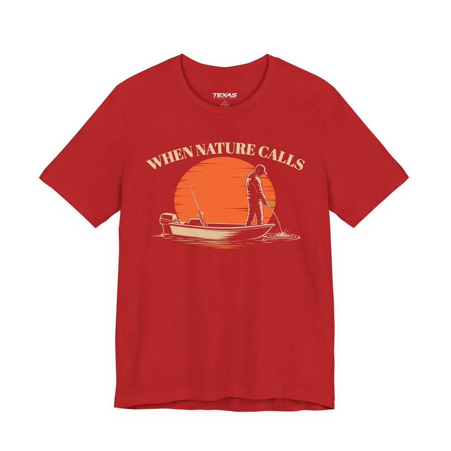 Texas Rigged Tees When Nature Calls — Unisex Cotton Tee