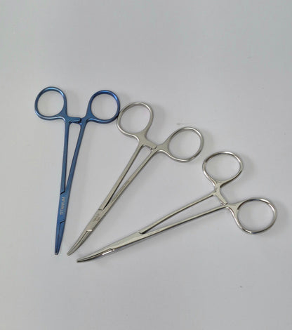 Tamsco Precision Tools Halstead Mosquito Forceps 5" Curved (3 variations)