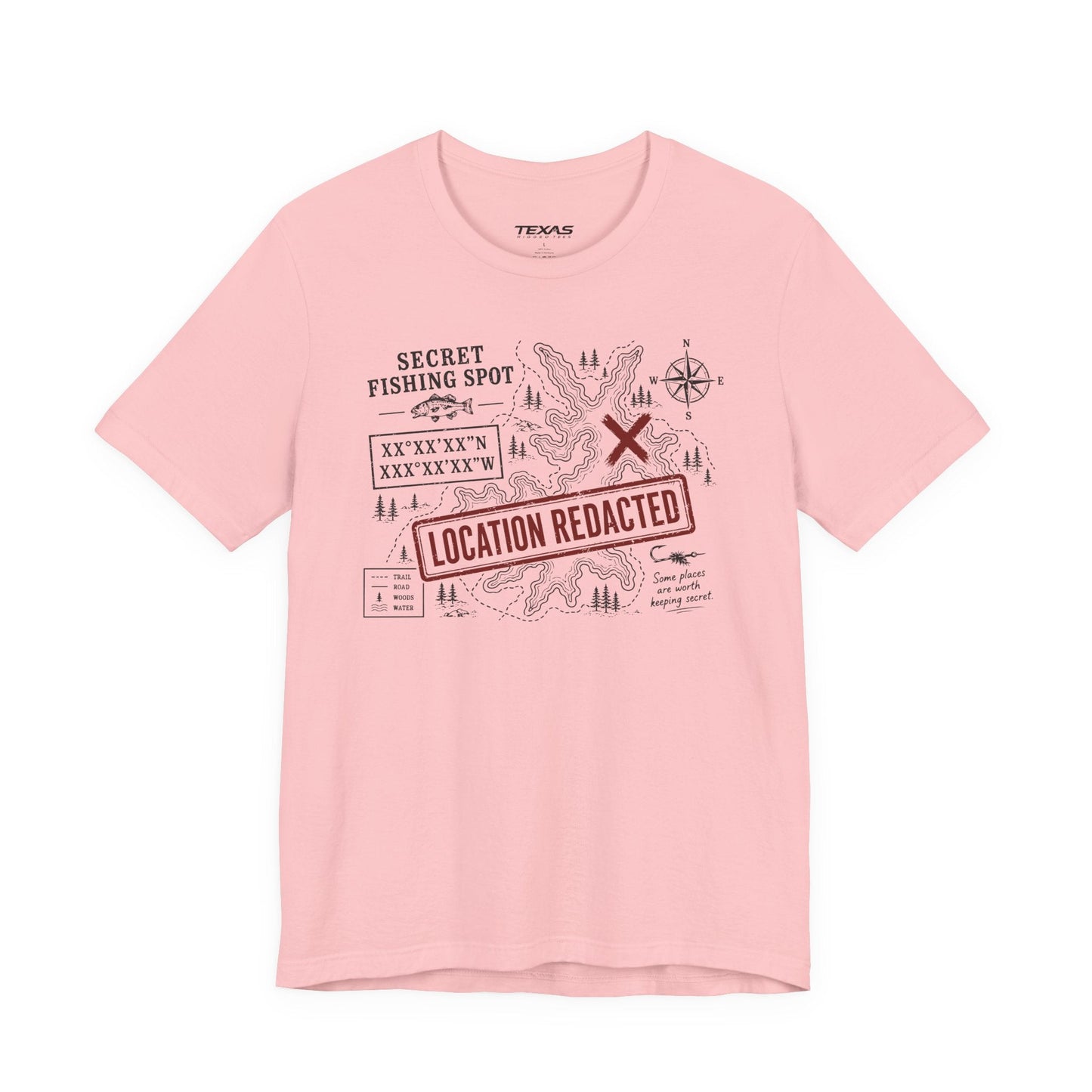Texas Rigged Tees Secret Fishing Spot — Unisex Cotton Tee