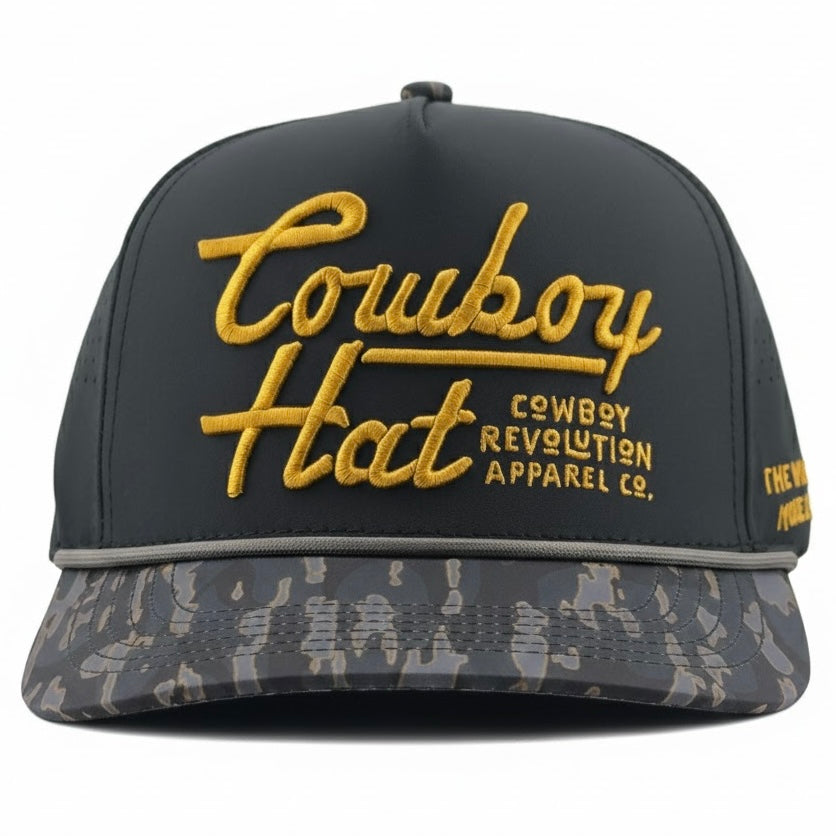 Cowboy Revolution Atakapa Flatline - NOLA Black “Cowboy Hat”