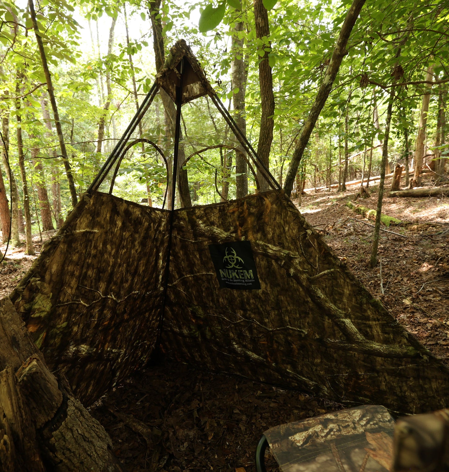 Nukem Hunting Hunting Blind - Mossy Oak Country Roots 3D Leafy