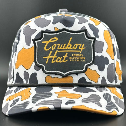 Cowboy Revolution NOLA White “Cowboy Hat” - Performance Patch Rope Hat