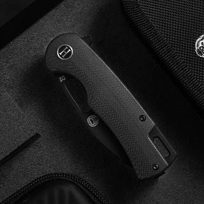 Holtzman's Gorilla Survival The Venture Point Folding Pocket Knife Giftset for Men and Women (Black and Blue)