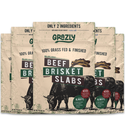Grazly  Beef Brisket Slabs - 100% Grass-Fed & Finished