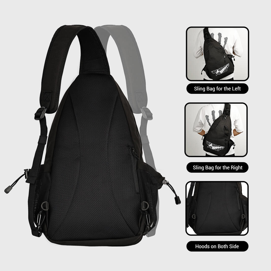 Warping Point Pickleball Sling Bag - Black