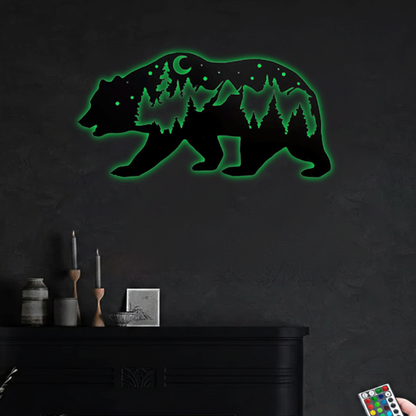 MetalPlex - Bear - Metal Wall Art