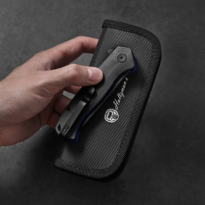 Holtzman's Gorilla Survival The Pathfinder Folding Pocket Holtzman's Gorilla Survival Knife Giftset for Men and Women (Black and Blue)