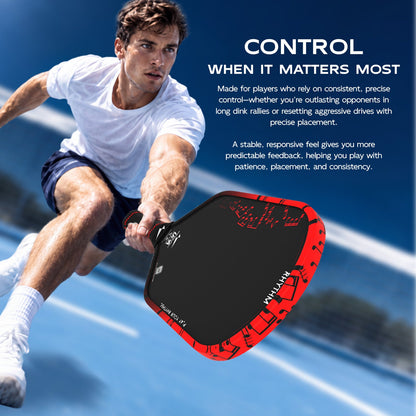 Warping Point Rhythm Hybrid Pickleball Paddle – Red