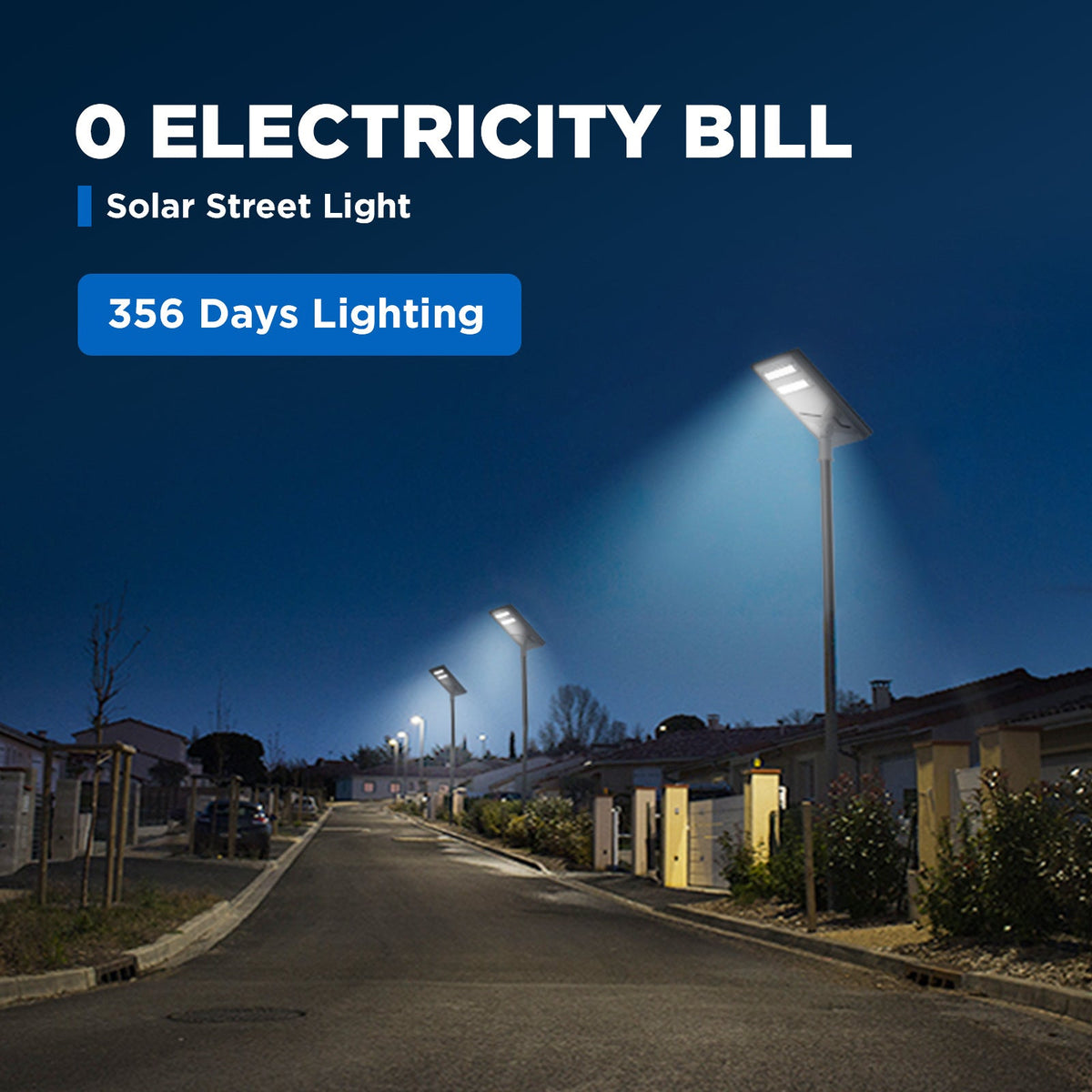 Langy Solar Lights 100 W 200W Commercial solar street light-Stay on