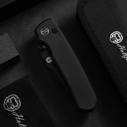 Holtzman's Gorilla Survival The Loyalist Folding Pocket Knife Giftset for Men and Women (Black and Blue)