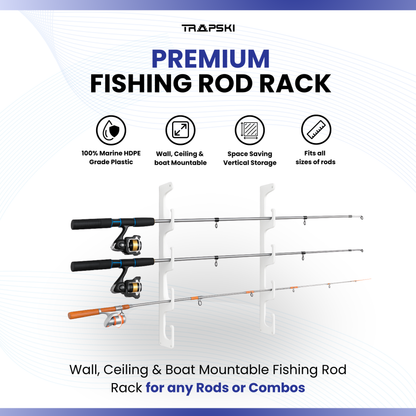 TRAPSKI Fishing Rod/Pole Holder Rack Organizers