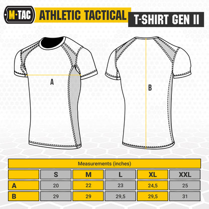 M-Tac T-Shirt Athletic Tactical Gen II with Loop Panels (Set of 3)