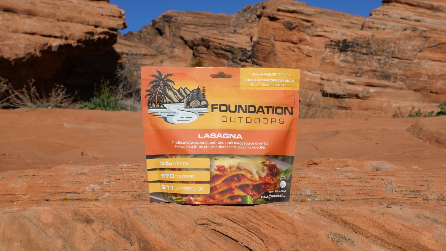 Foundation Outdoors Lasagna Meal