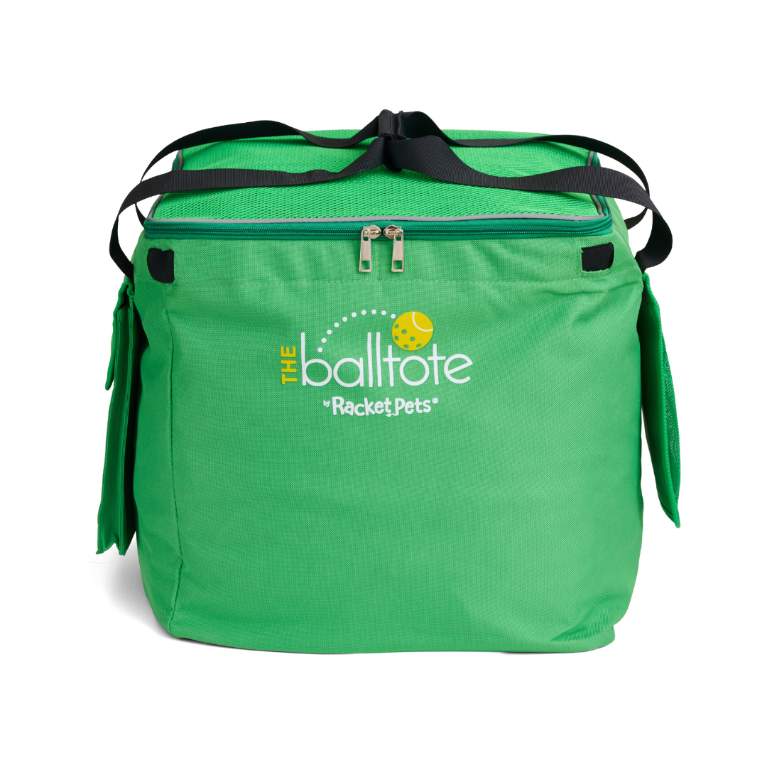 Racket Pets Ball Tote - Green Replacement Bag for Tennis and Pickleball Pro Teaching Cart