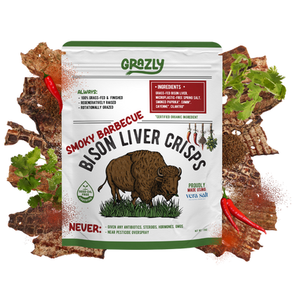 Grazly  Bison Liver Crisps - 100% Grass-Fed/Finished