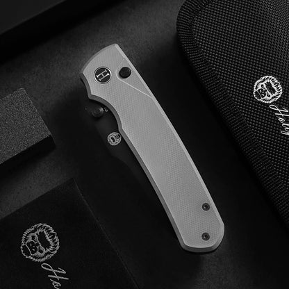 Holtzman's Gorilla Survival The Loyalist Folding Pocket Knife Giftset for Men and Women (Black and White)