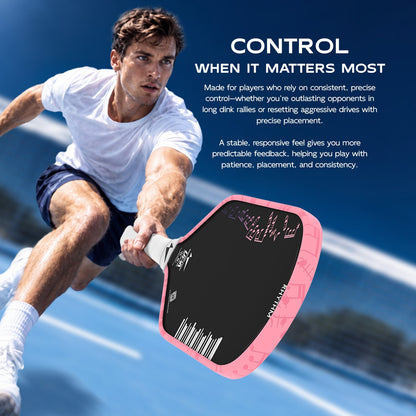 Warping Point Rhythm Hybrid Pickleball Paddle – Pink