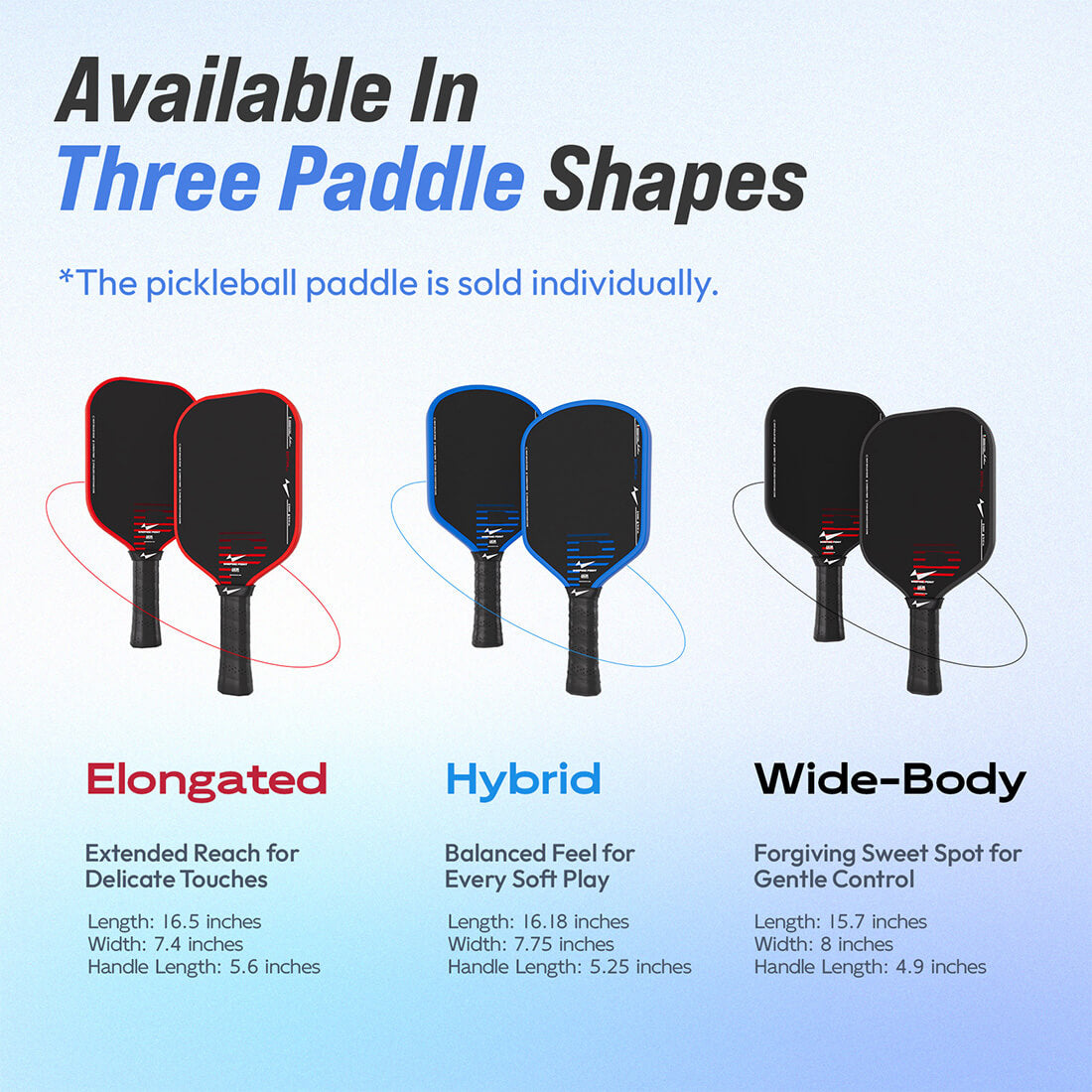 Wapring Point Rhythm Pickleball Paddle - Hybrid
