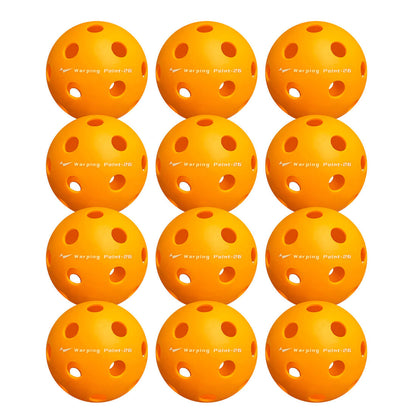 Warping Point Indoor Practice Pickleballs - Orange