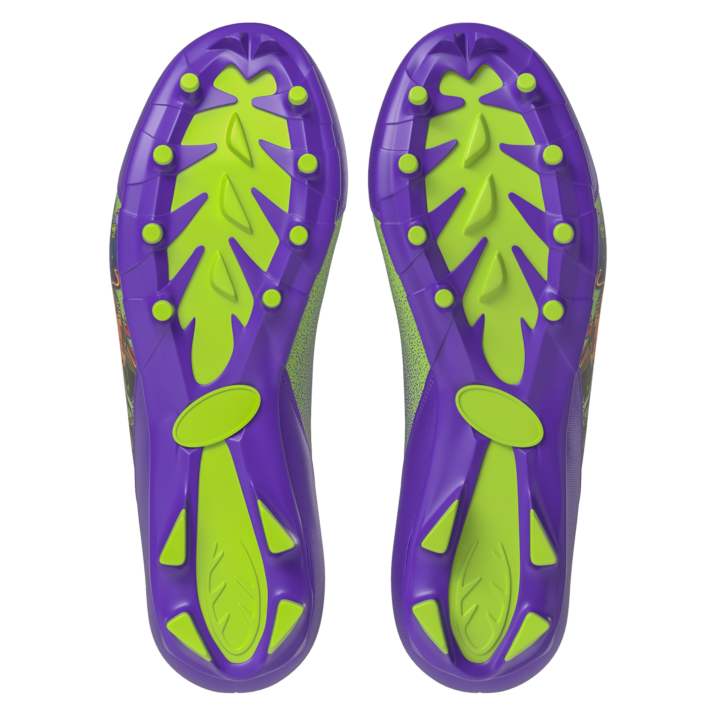 Scooby-Doo 'Unmasked' Purple Youth Football Cleats - Velocity 3.0 by Phenom Elite